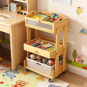 3 Tiers Bamboe Keuken <span class=keywords><strong>Trolley</strong></span> Winkelwagen Mobiele Opslag Rack Met Keuken Opslag <span class=keywords><strong>Trolley</strong></span> Wielen - Product Image 2