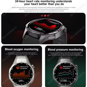 นาฬิกาอัจฉริยะ HK06 Hero Android iOS สำหรับผู้ชาย หน้าจอ HD AMOLED GPS ติดตามการเคลื่อนไหว วัดอัตราการเต้นของหัวใจ รองรับการโทรผ่านบลูทูธ กันน้ำ รุ่น Hw12 - Product Image 2