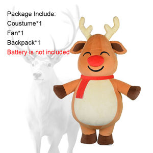 Saygo Hot Christmas CE 2M/2.6M/3M Mascotte Santa Clause <span class=keywords><strong>Renne</strong></span> Costume Gonflable pour Adulte - Product Image 3