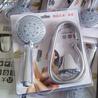 Ensemble de pomme de douche multifonctionnelle à main, jet à haute pression, modes réglables avec tuyau de montage, salle de bain