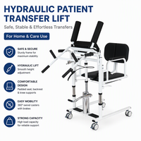 Lève-personne hydraulique manuel avec commode et table à manger, chaise de transfert pour patients handicapés