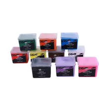 아마존 선택 10 색 80ml 활기찬 색 수성 비 독성 프리미엄 아크릴 페인트 세트 젤리 상자
