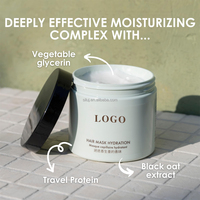 Masque capillaire Romarin Gingembre pour cheveux abîmés, secs et ternes, soin hydratant intensif, sans parabènes