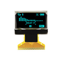 Module d'affichage OLED 0,96 pouces 128x64 jaune bleu 30 broches à brancher pour détecteur de rayonnement nucléaire Compteur Geiger SPI I2C SSD1315 LCD