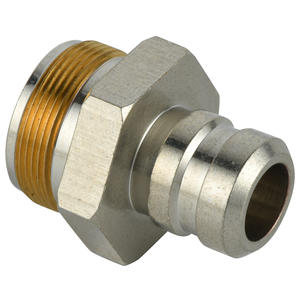 Conector universal de manguera de agua de metal con inserto de lengüeta de latón y rosca macho personalizable para varias necesidades de tamaño - Product Image 4