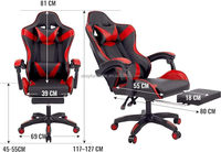 Chaises de jeu en cuir inclinables pas chères Cadeira Silla Gamer Chaises de jeu Rgb avec repose-pieds pour les joueurs
