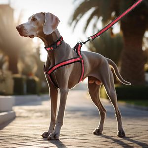 ชุดสายจูงและสายรัดไนลอนสองชั้นสะท้อนแสงสำหรับสุนัขสัตว์เลี้ยงคอมโบขนาดเล็กสะท้อนแสง - Product Image 2