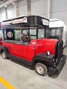 Nouveau design : Chariot à hot-dogs, camion de restauration rapide à vendre / Remorque alimentaire américaine en conteneur / Voiture classique pour événements - Product Image 4
