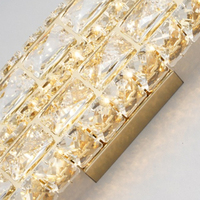 Lampes murales en cristal en gros, lampes LED d'intérieur pour couloirs et allées, lampes murales pour chambres d'hôtel, villas et KTV