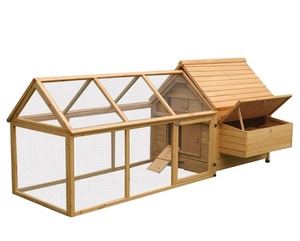 Grande pollaio esterno in legno con apriporta in metallo pollaio per piccoli animali come anatre conigli gabbia polli - Product Image 1