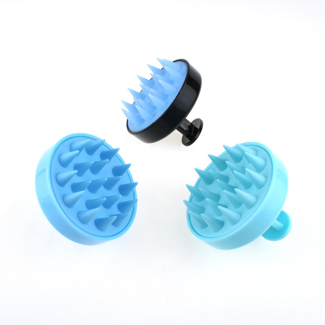 Soft Silicone Manual Massage Shampoo Brush Non-Static Scalp Hair Massager with Vent Feature Head Scalp Scalp Brush