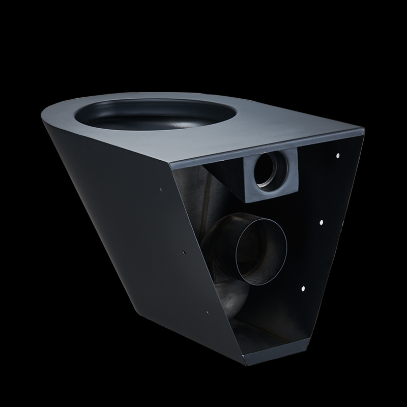 Modern Black Color Toilet Stainless Steel Wall Hung Prison Toilet Bowl For Sale