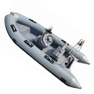 Hib bateau à coque gonflable rigide en pvc renforcé Hypalon oca avec Logo personnalisé et système de direction mécanique hydraulique 60hp