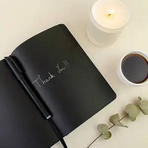 Capa dura Fantasia Estacionária Black Paper Notebook Páginas internas personalizadas design para Desenho Pintura Escritório Escola Papelaria Presentes