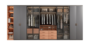 Style crème français ENF grade <span class=keywords><strong>OSB</strong></span> fini garde-robe chambre maison petite taille chambre principale grande armoire - Product Image 6