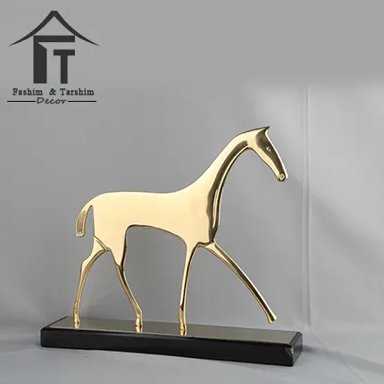 نحاس ميدالية على شكل حصان تمثال معدني الحرفية ديكور المنزل تمثال حصان النحاس