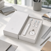 Boîte à tiroir en papier blanc personnalisée, boîte d'emballage cadeau pour brosse à dents électrique, produit électronique