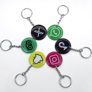 สติกเกอร์แท็ก NFC โลโก้แบบกำหนดเอง 13.56mhz พวงกุญแจ NFC บัตรธุรกิจ RFID อีพ็อกซี่ - Product Image 1