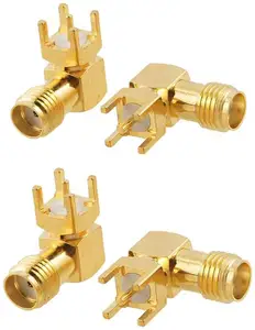 SMA-Female Connector Right Angle Connector RF Coaxial Connector For PCB Mount