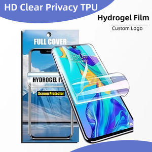 Protection d'écran en <span class=keywords><strong>verre</strong></span> pour iPhone 14 15 13 12 Pro Max, anti-rayures, incassable, film hydrogel TPU transparent HD facile à poser - Product Image 3