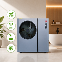 Bomba de Calor Aire-Agua Inverter R32/04ZR/10.8kW para Calefacción y Refrigeración de Espacios, A+++ Bajo Nivel de Ruido EVI -35 ° C 220V con Certificación CE y WiFi