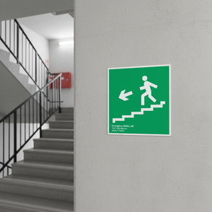 Scala di Emergenza Sinistra in PVC 200x200mm Prodotta in Polonia - Product Image 3