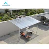 Pergola Bioclimatique en Polycarbonate à Prix d'Usine, Auvent de Terrasse en Aluminium pour Balcon, Abri Solaire pour Villa, Couverture de Patio