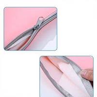 MOQ100 Sac Organisateur Personnalisé en Cuir PU Végétalien pour Cadeaux et Fêtes, Portefeuille Fin à Fermeture Éclair, Marque Privée, Haute Qualité, Surface Lisse
