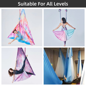 2025 hamac de yoga <span class=keywords><strong>aérien</strong></span> de qualité supérieure 5m <span class=keywords><strong>tissu</strong></span> de balançoire de yoga <span class=keywords><strong>aérien</strong></span> Ombre - Product Image 6