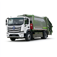 Camion compacteur de déchets entièrement électrique Foton Auman 14CBM, véhicule de collecte de déchets municipaux, compacteur de déchets à vendre