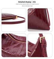 sac à bandoulière sur mesure Logo minimaliste haut Grain peau de vache sous les bras sac à main femmes Boutique cadeau ensemble