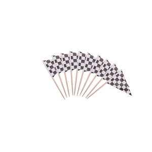 24 Stuzzicadenti in Legno Ecologici Usa e Getta con Bandiere Nazionali Assortite per Decorazione Torte e Alimenti - Product Image 4