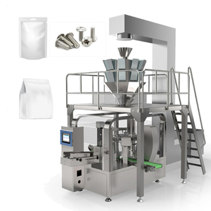 Premade Bag Automatic Packing Machine for Wire Nail Auto Premade Zip Bag Rotary Automatic Fill Seal Packaging Pack - Product Image 1