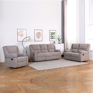 Wohnzimmer-Möbel Leinen-Stoff Relaxsessel Manuelles <span class=keywords><strong>Sofa</strong></span> Verlängerbares 3+2+1 Sektional-<span class=keywords><strong>Sofa</strong></span>-Set - Product Image 1