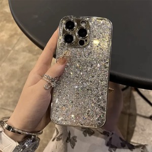 Funda de Teléfono Móvil de Lujo con Brillantina Plateada para <span class=keywords><strong>iPhone</strong></span> 17 Pro Max, Funda para <span class=keywords><strong>iPhone</strong></span> 11, <span class=keywords><strong>14</strong></span> Plus, 16 Pro - Product Image 3
