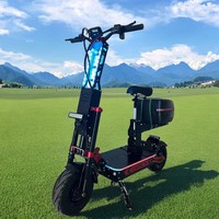 Vente en gros de scooter électrique puissant à double suspension hydraulique 8000w, batterie 72v 60ah 80ah 100ah, autonomie de 75 à 188 milles