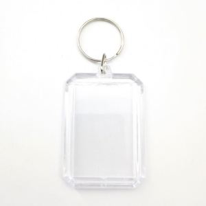 X48 Porte-clés transparent vierge en acrylique pour photos, mini album photo, porte-clés à insérer des photos, porte-clés vierges DIY - Product Image 3