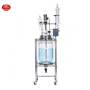 Safe and Stable Work Continuously Borosilicate 3.3 Glass Reactor with High Pressure Glass Reactor - Product Image 1