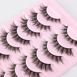 10 paires de faux <span class=keywords><strong>cils</strong></span> 3D volumineux, style naturel, adaptés au maquillage quotidien, OEM et ODM pris en charge, certifiés MSDS - Product Image 3