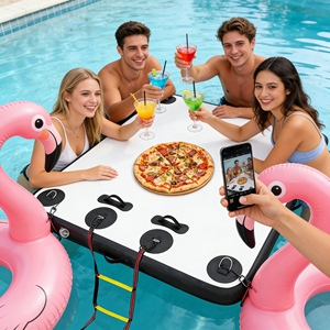 Hamac Gonflable <span class=keywords><strong>XXL</strong></span> pour Adulte – Flotteur Ergonomique pour Piscine, Idéal pour Bronzer et Détente en Eau - Product Image 2