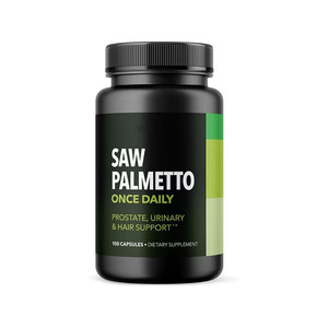 Cápsulas Saw Palmetto Balance, Suplemento para la Salud de la Próstata Masculina, Bloquea e Inhibe los Androgóneos, Mejora la Caída del Cabello, Vitaminas - Product Image 1