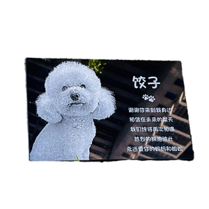 Granit noir animaux de compagnie chats et chiens <span class=keywords><strong>plaque</strong></span> commémorative gravure Laser blancs pierre carte mémoire pierre tombale <span class=keywords><strong>pour</strong></span> monument funéraire - Product Image 6