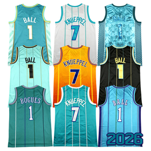 <span class=keywords><strong>LaMelo</strong></span> <span class=keywords><strong>Ball</strong></span> 2026 pour hommes # 1 Liam McNeeley # <span class=keywords><strong>Maillot</strong></span> de basket rétro décontracté à 7 points cousus - Product Image 1