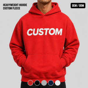 <span class=keywords><strong>Felpa</strong></span> <span class=keywords><strong>con</strong></span> <span class=keywords><strong>Cappuccio</strong></span> Personalizzata 430Gsm in Pile Pesante Oversize Streetwear Pullover <span class=keywords><strong>Uomo</strong></span> Tinta Unita <span class=keywords><strong>Rossa</strong></span> 100% Cotone <span class=keywords><strong>con</strong></span> Stampa Puff - Product Image 2