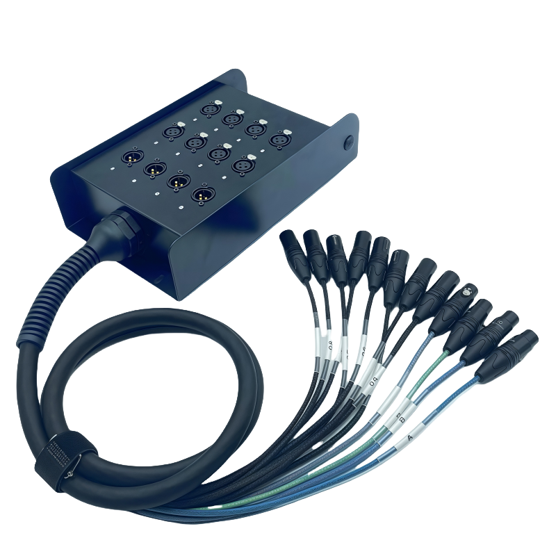 XLR Splitter Cable, 3 Pin Male To Dual Female Balanced XLR Y Splitter Cord for Microphone Mixer Amplifier 19.7 Inch, Noiseless 24 AWG OFC, Black