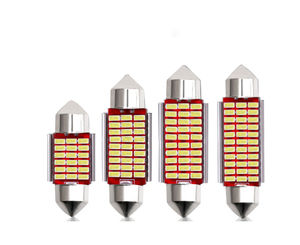 Gprgit 3014 33SMD Led <strong>Bulb</strong> 31mm 36mm 39mm 41mm <strong>12V</strong> <strong>8W</strong> Universal <strong>Dome</strong> Door Roof License Plate <strong>Light</strong> for Retrofit/Upgrade - Product Image 1