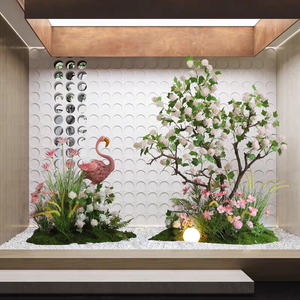 Albero di <span class=keywords><strong>Viburno</strong></span> Artificiale, Albero di Fiori di Ortensia Bianca Finta per Decorazione di Casa, Villa, Hotel, Centro Commerciale, Ufficio e Paesaggistica - Product Image 5