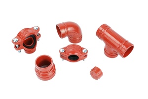 WFHSH 유연한 금속 2 "파이프 피팅 팔꿈치 90 도 홈 팔꿈치 UL FM 파이프 소방 시스템 용 팔꿈치 - Product Image 6