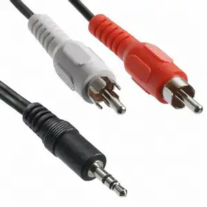 O OEM personalizou 1 a 2 de alta qualidade 3 RCA a 3 cabo audio do avoirdupois do cabo do conector do pino do cabo 9 de RCA