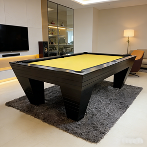 Mesa de Billar Multifuncional <span class=keywords><strong>Julia</strong></span> de Alta Calidad de 7 pies con Troneras de Cuero Genuino y Cojín de Pizarra - Estructura de Madera Maciza 16 Bolas - Product Image 2